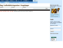 Tablet Screenshot of opskriftsregister.dk